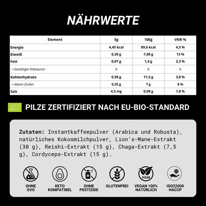 Adaptogener Pilzkaffee